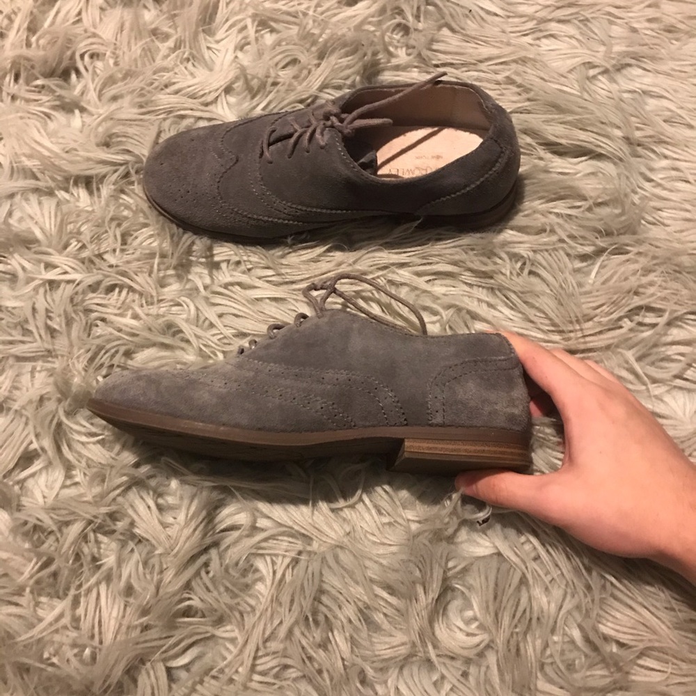 Cynthia Rowley gray Oxford leather shoes - Picture 4 of 7